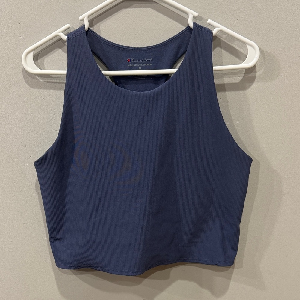 Champion Women's Navy Crop Top